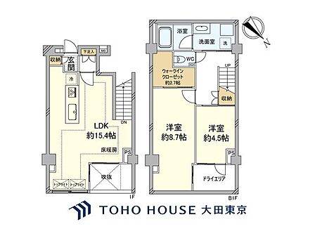 2LDK 間取り