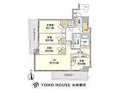 パークタワー晴海 4LDKの間取り