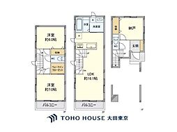 川崎区浜町1丁目　中古戸建 3LDKの間取り