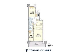 パークシティ高田馬場 2LDKの間取り