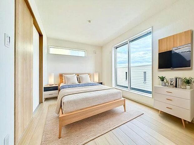 ゆったりと心地よく過ごせる洋室。（配置してある家具や小物はCGよるイメージです）