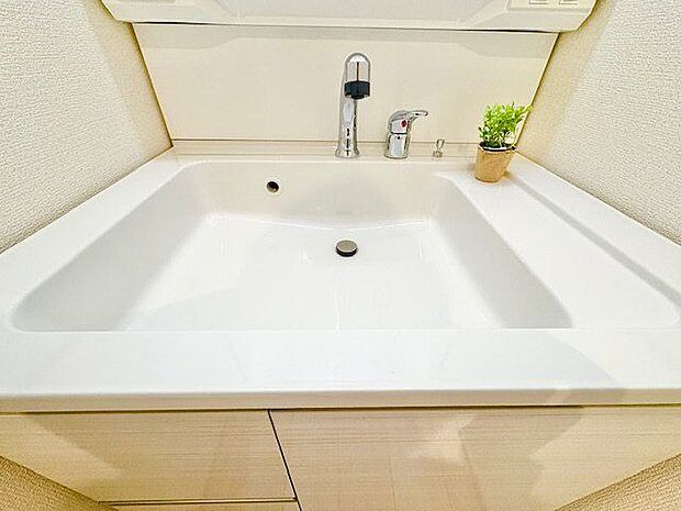 一日の始まりと終わりを心地よく演出してくれる、多彩な機能が備えられたパウダールーム。