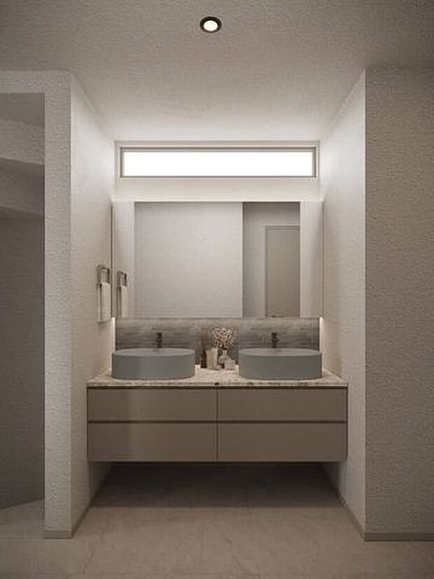 洗面化粧台（室内イメージ）。