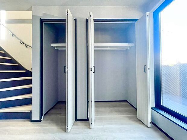 充分な収納スペースを確保。シンプルですっきりとした暮らしが実現します。