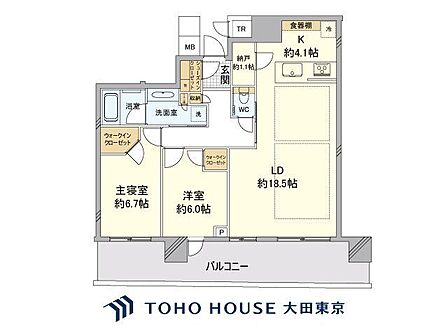 2SLDK 間取り