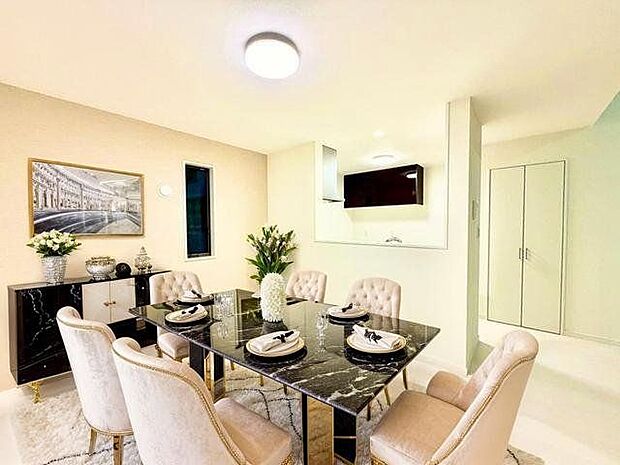 ゆったりとした時の流れを感じられる心地よい空間（配置してある家具や小物はCGよるイメージです）