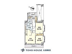 クレッセント渋谷神泉 2LDKの間取図画像