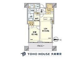 パークコート渋谷ザタワー 1SLDKの間取図画像