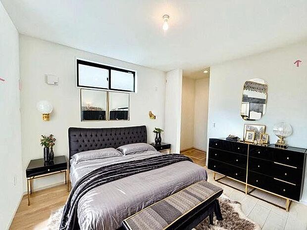 ゆったりと心地よく過ごせる洋室。（配置してある家具や小物はCGよるイメージです）