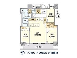 パークタワー東雲 3LDKの間取図画像