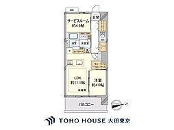 浅草タワー 1SLDKの間取図画像