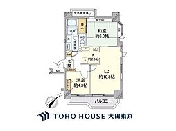 アルス武蔵小山 2LDKの間取図画像