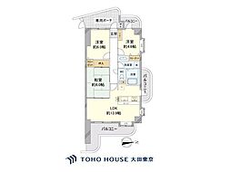 ダイアパレス川崎グリーンポート 3LDKの間取図画像