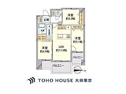 グランイーグルシーサイド大森 3LDKの間取図画像