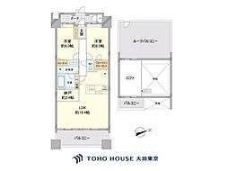 コスモ木場キャナルブリーズ 2LDKの間取図画像