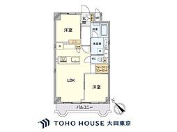 ライオンズマンション中目黒 2LDKの間取図画像