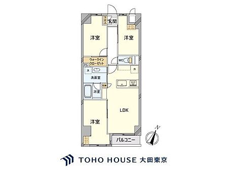 3LDK 間取り