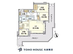 グランドメゾン白金レジデンス 3LDKの間取図画像