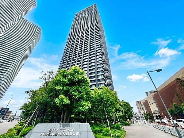 豊かな緑と静寂な時を愉しむ、洗練された暮らしが叶う住まい。（空の加工を生成AIで行っています）