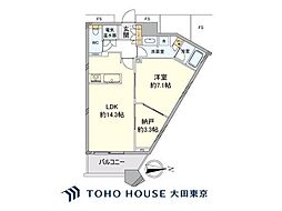 勝どきザ・タワー 1SLDKの間取図画像