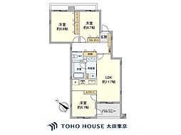 グランディオーゼ岡本 3LDKの間取図画像