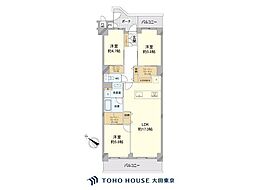 ルネ門前仲町 3LDKの間取図画像