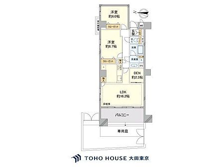 2LDK 間取り