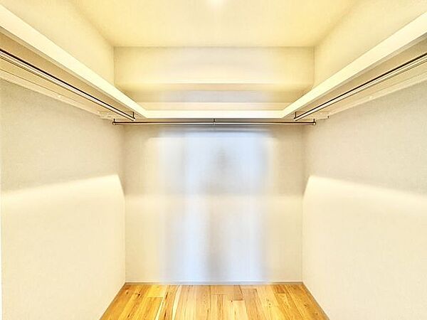 ひと目で収納物を確認できるウォークインクローゼットは、ゆとりの広さを備えた大型収納。