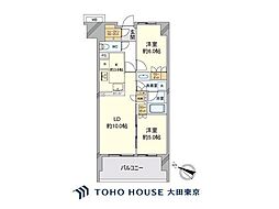東京ミッドベイ勝どき 2LDKの間取図画像