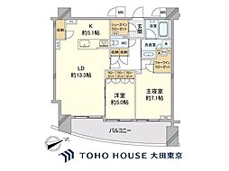 THECONOE代官山 2LDKの間取図画像