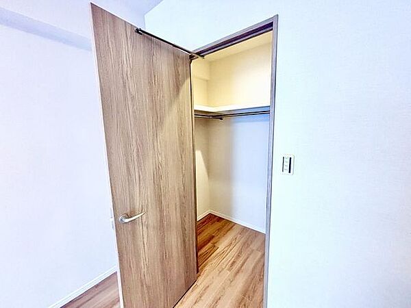 大容量収納可能なウォークインクローゼットはシーズンオフの服や生活用品をたくさん収納できます。