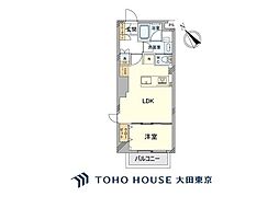 スカイコート茗荷谷壱番館 1LDKの間取図画像