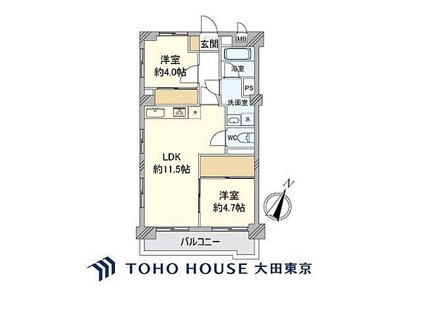 間取りを拡大表示