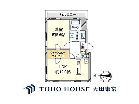 1LDK 間取り