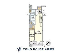 ピアース銀座レジデンス 1LDKの間取図画像