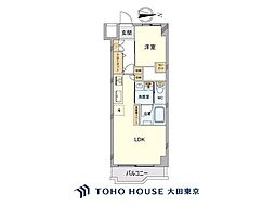 築地永谷コーポラス 2LDKの間取図画像