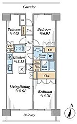間取図画像 3LDK