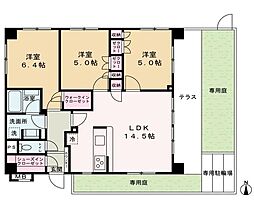 アイディコート蕨パークアベニュー 3LDKの間取り