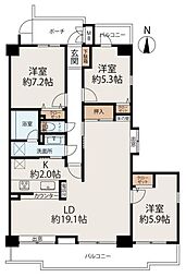 間取図画像 3LDK