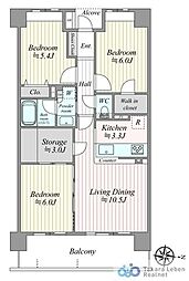 間取図画像 3LDK