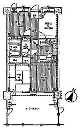 セザール東浦和 3LDKの間取図画像