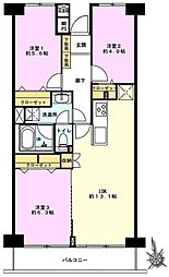 洋伸大宮マンション 3LDKの間取図画像