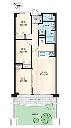 大宮公園ロジュマン 3LDKの間取図画像