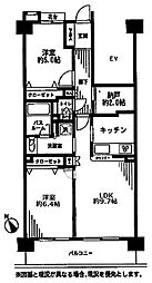 クリオ西川口伍番館 2SLDKの間取図画像