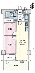 ライオンズマンション志村三丁目 2LDKの間取図画像