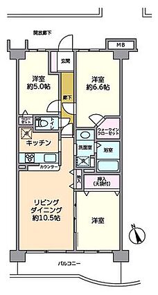 3階部分のバル...