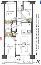 越谷北パークホームズ 3LDKの間取図画像