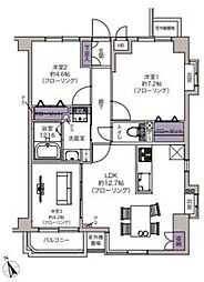 コスモ西川口アンソレール 3LDKの間取図画像