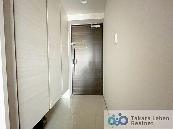 収納力のあるトールサイズのシューズボックスが据え付けられているので靴の収納に困りません。