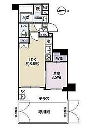 シティインデックスときわ台 1LDKの間取図画像